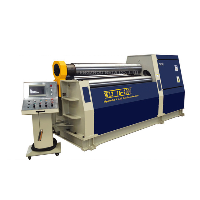 သတ္တုပြားအတွက် ဟိုက်ဒရောလစ် 4 ကြိတ်စက် CNC Bending Rolling Machine
